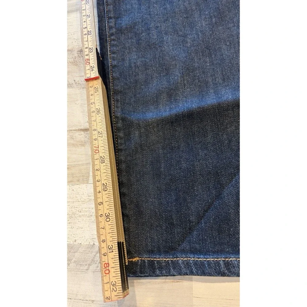 Lucky Brand Mens 221 Straight Jeans 33x31.5 Dark Wash Barite western rodeo